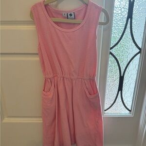 Charming Pink Striped Kids Dress